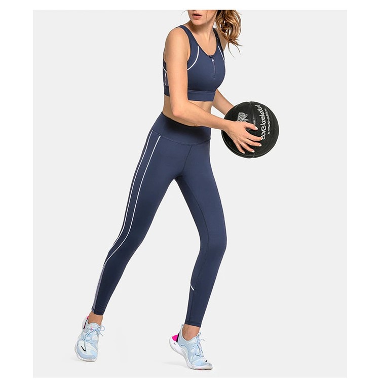 Sports Bra With High Neck Vest Back Fitness Wear