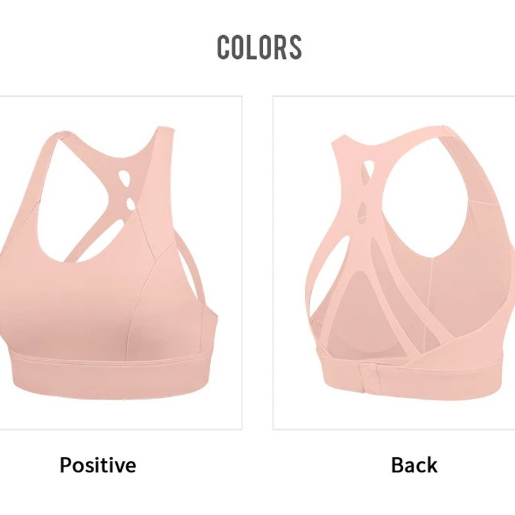 Ladies Nude Color Sports Bra Underwear Sexy Back Yoga Sports Bras