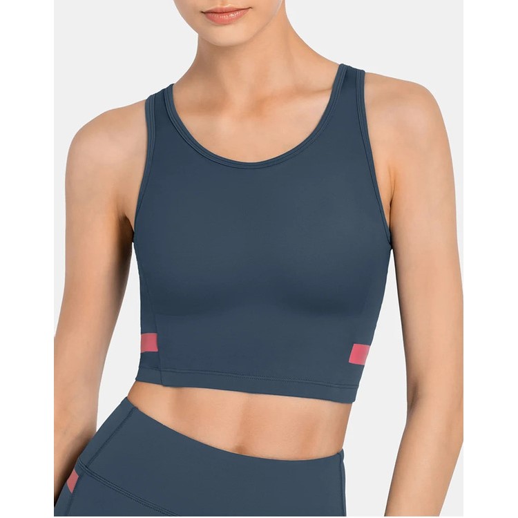 Womens Crop Tank Tops Workout Running Sports Bra Top Fitness