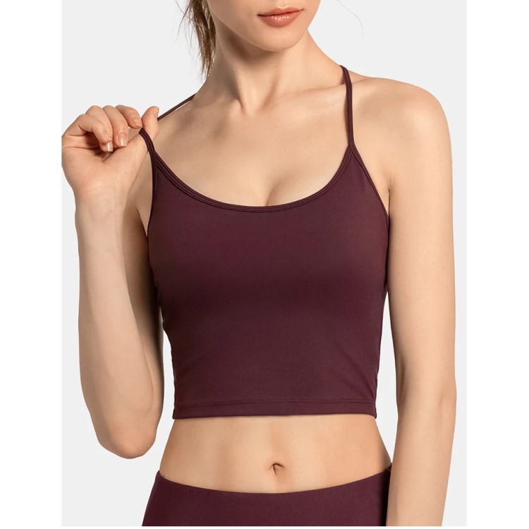 Womens Yoga Tank Top Silm Sexy Back Sports Bra Fitness Yoga Vest