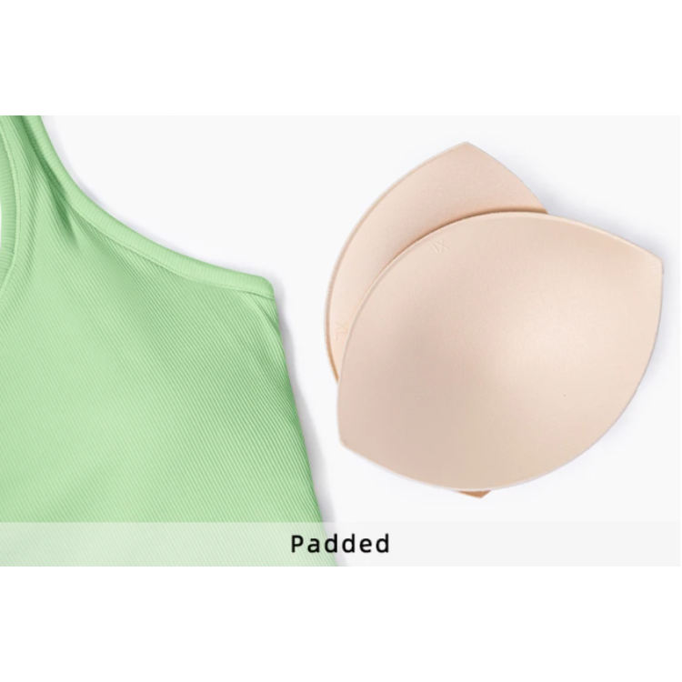 Women High Elastic Ribbed Sports Vests Double Layer Yoga Tank Tops