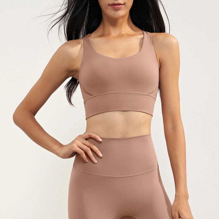 Women Cross Straps Yoga Tank Tops Recyclable Gym Sport Bras