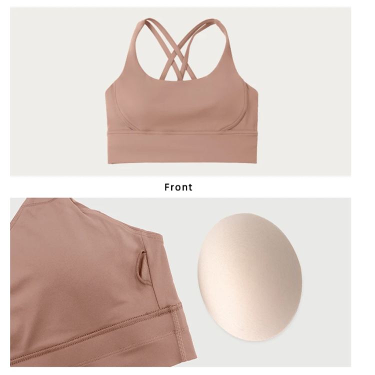Women Cross Straps Yoga Tank Tops Recyclable Gym Sport Bras