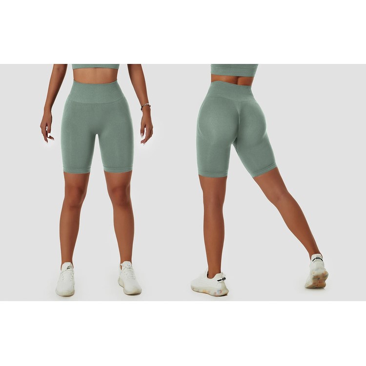 Women Hip Lift Scrunch Butt Yoga Leggings Outdoor High Impact Biker Shorts