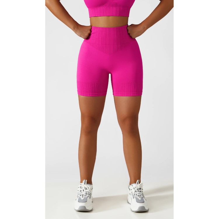 Women High Waist Scrunch Butt Sports Leggings Hip Lift Seamless Yoga Shorts