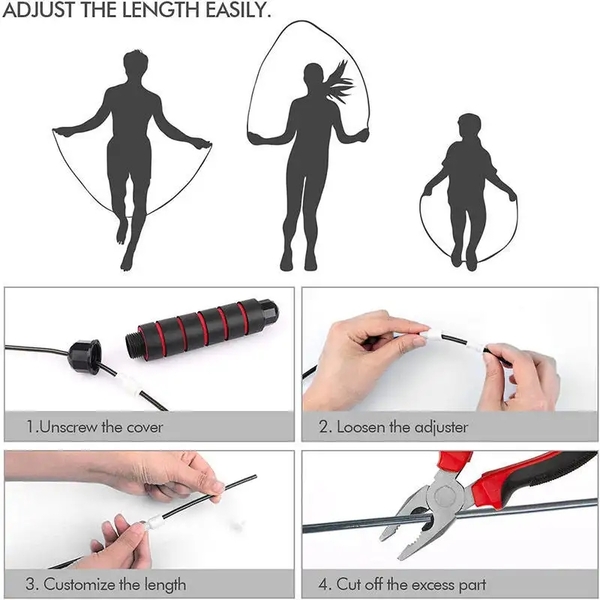 Adjustable Foam Bearing Skipping Rope