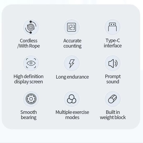 Smart Fitness Fat Burning Slimming Wireless Jump Rope