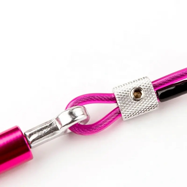 Adjustable Bearing Wire Long Jump Rope with Aluminum Handle 