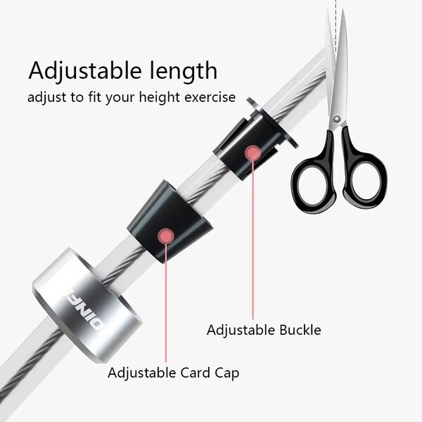 Adjustable Heavy Duty Fitness Weighted Jump Rope